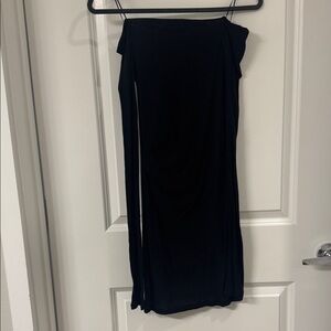 Black Women's Off the shoulder dress.
